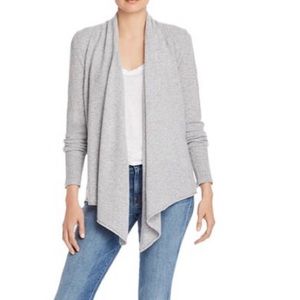AQUA | Cashmere Draped Open Cardigan